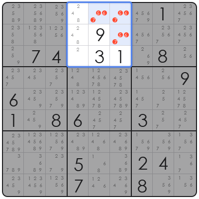 sudoku hidden pair